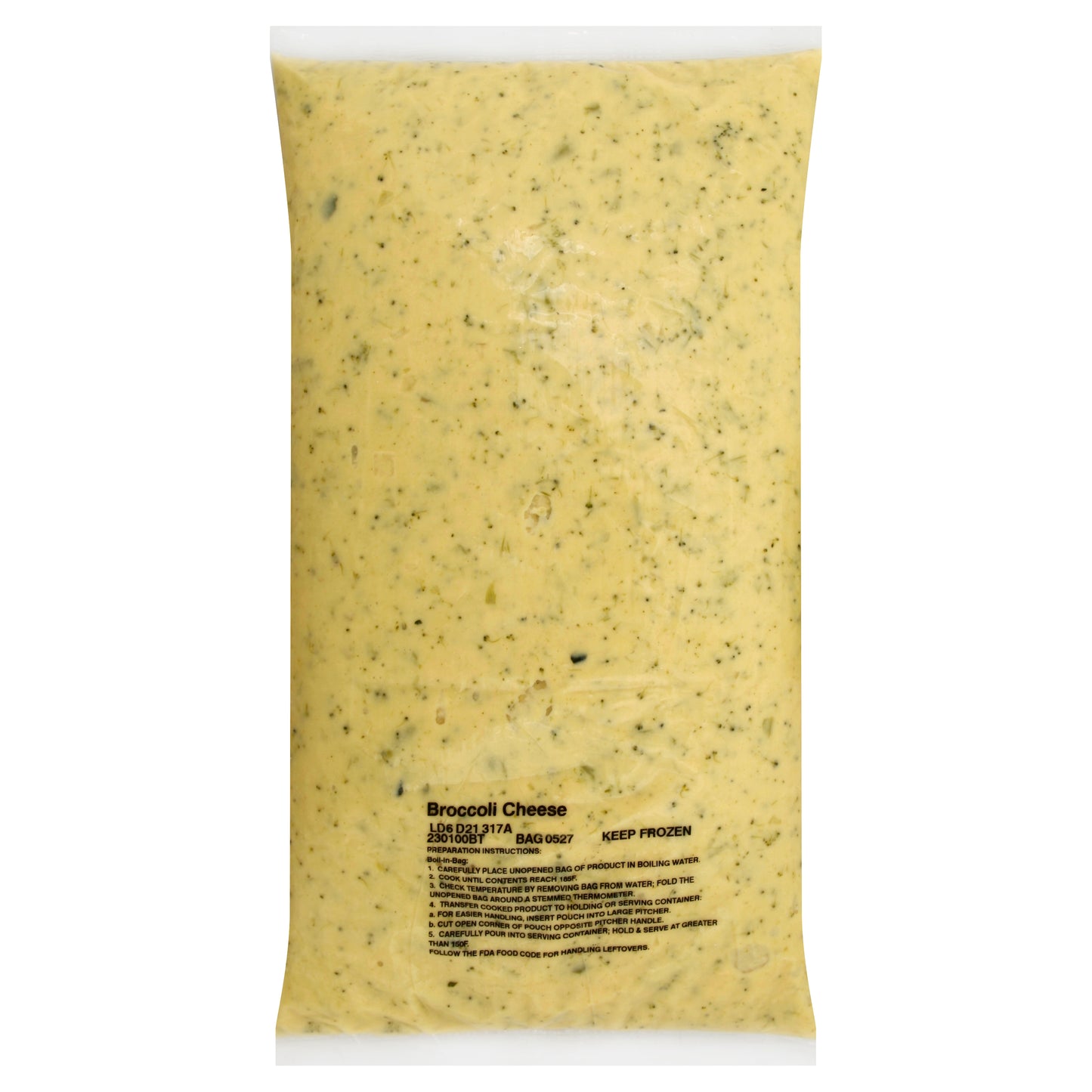 HEINZ CHEF FRANCISCO Broccoli & Cheese Soup 8 lb. Bag 4 Per Case