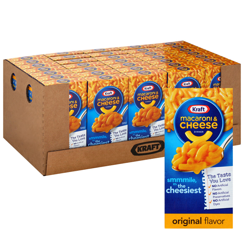 Kraft Entree Macaroni & Cheese, 7.25 Ounce Size - 35 Per Case.