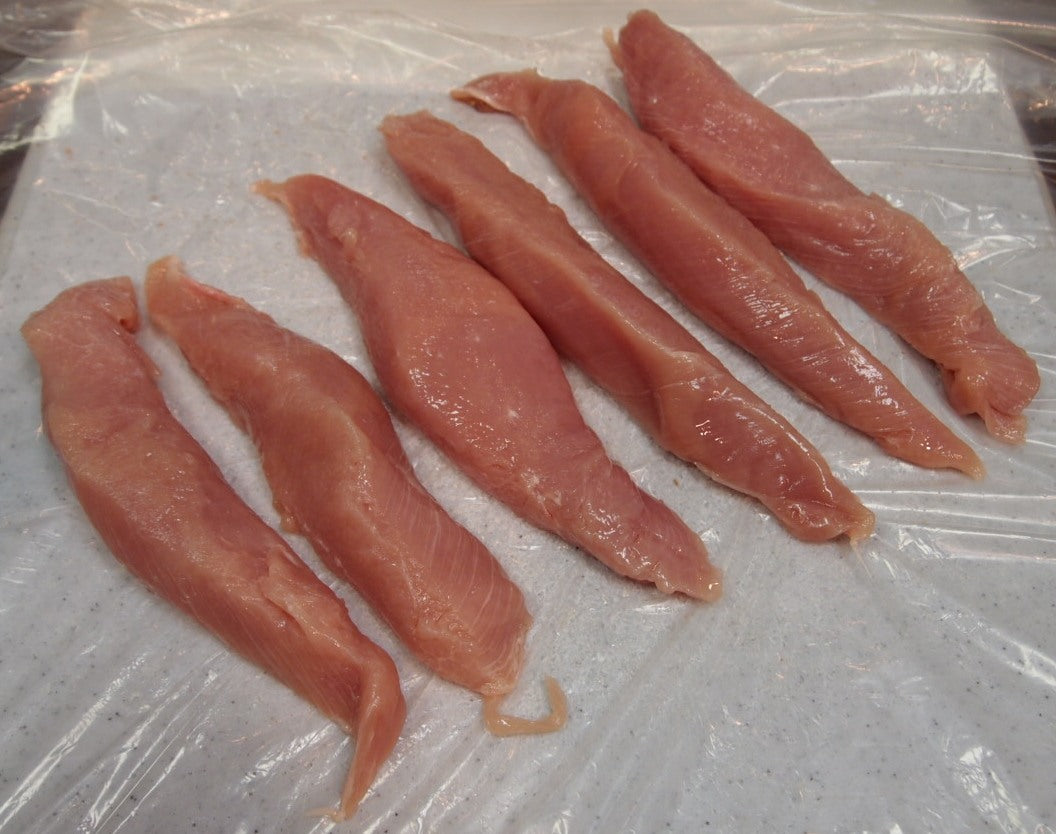 Turkey Breast Tenderloin Skinless Raw Bulk Random Frozen 10 Pound Each - 1 Per Case.