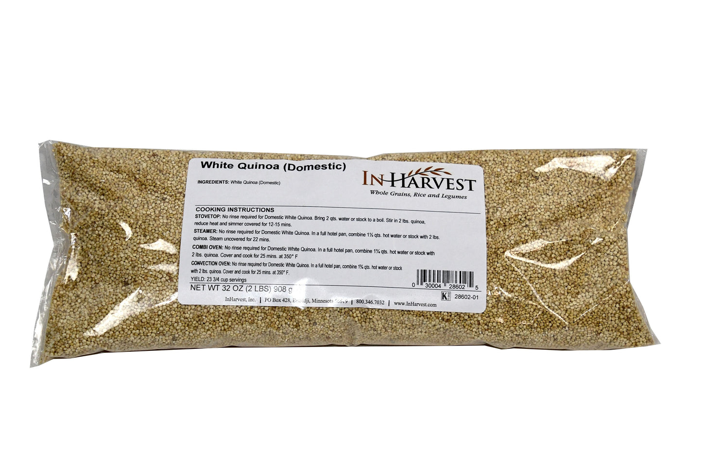 Domestic White Quinoa 2 Pound Each - 6 Per Case.