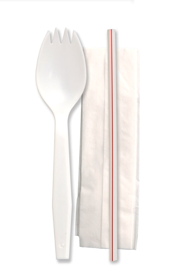 Senate Spork Milkstraw Ply Napkin 1000 Each - 1000 Per Case.