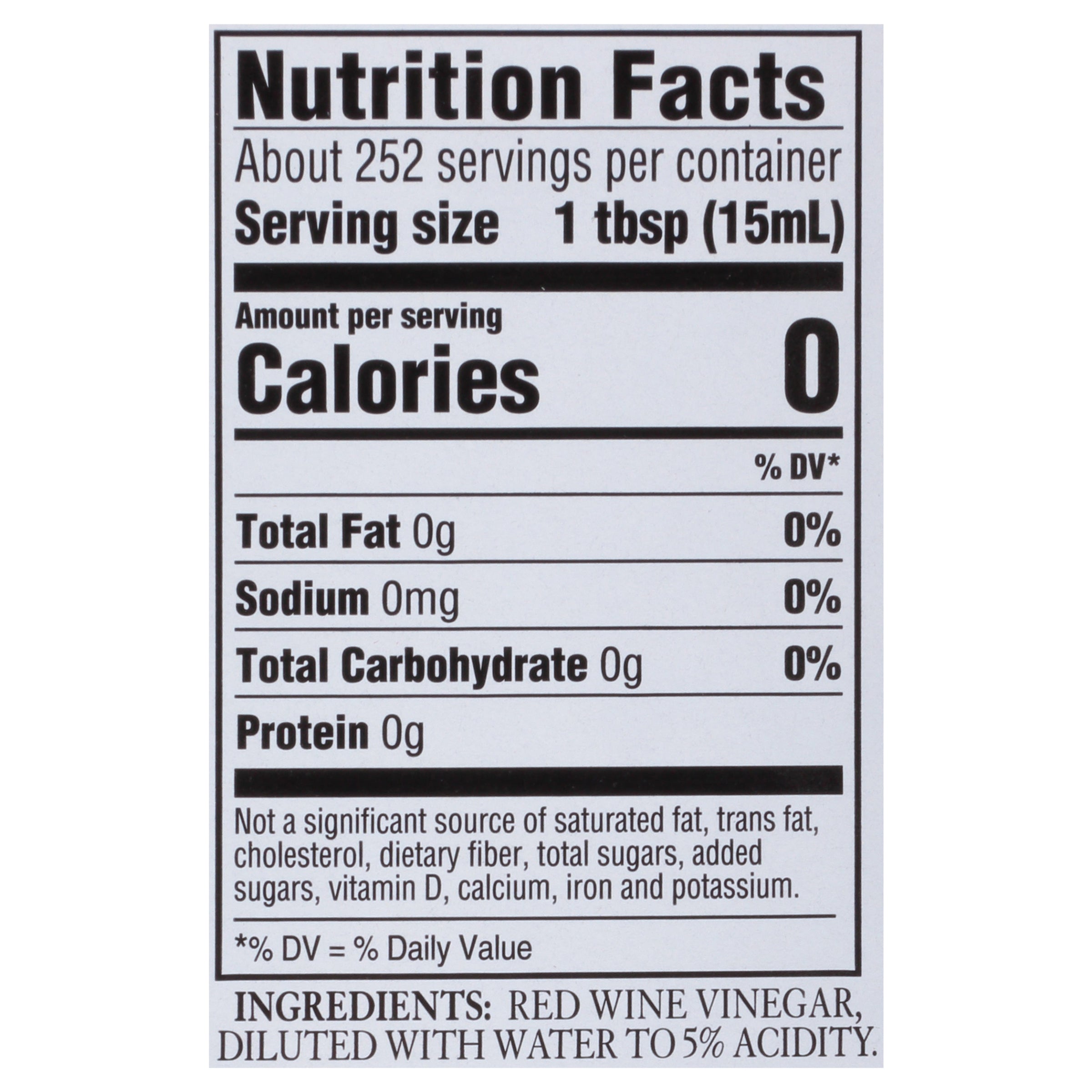 Heinz Gourmet Red Wine Vinegar 4Casepack 1 gal Jugs