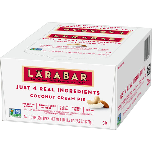 Larabar™ Gluten Free Wellness Bars Coconutcream Pie 27.2 Ounce Size - 4 Per Case.