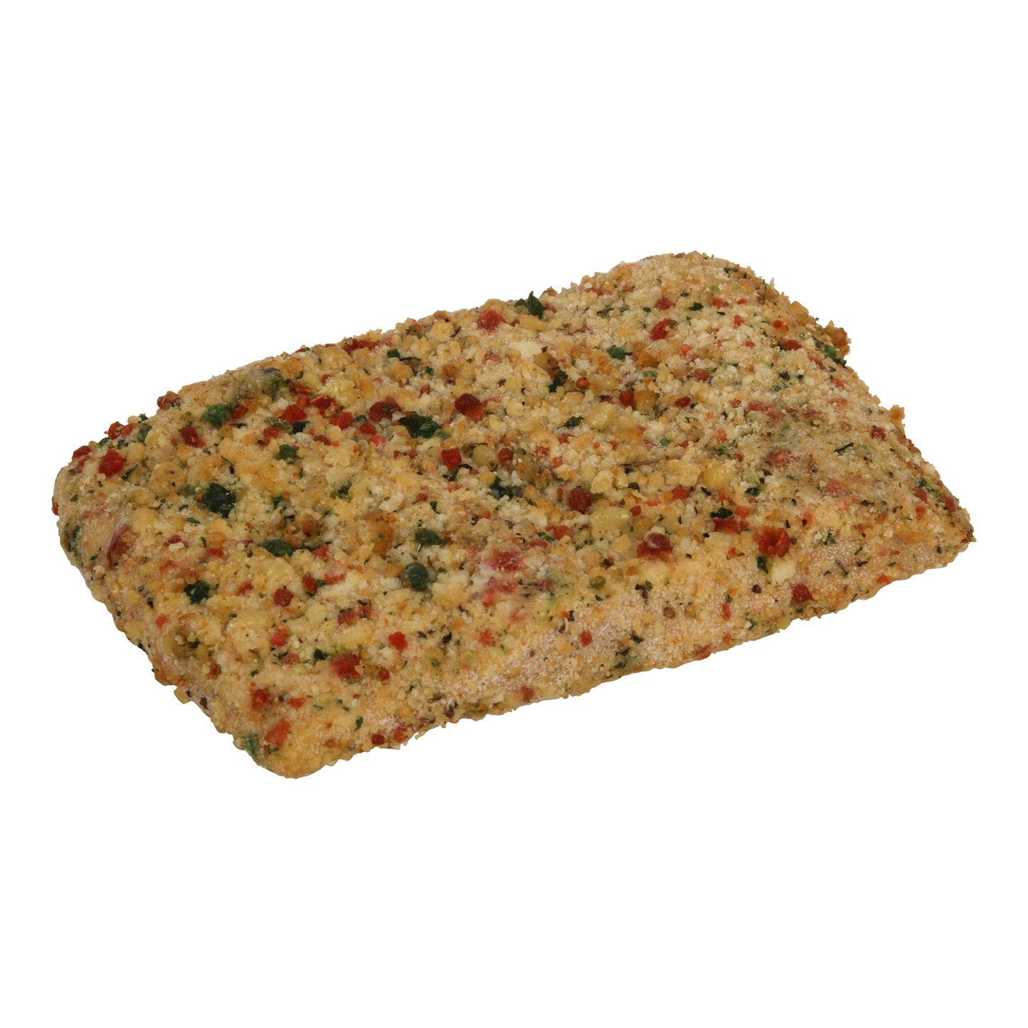 Uppercrust® Mediterranean Crusted Salmon With Sun Dried Tomato And Pine Nuts Cut 10 Pound Each - 1 Per Case.