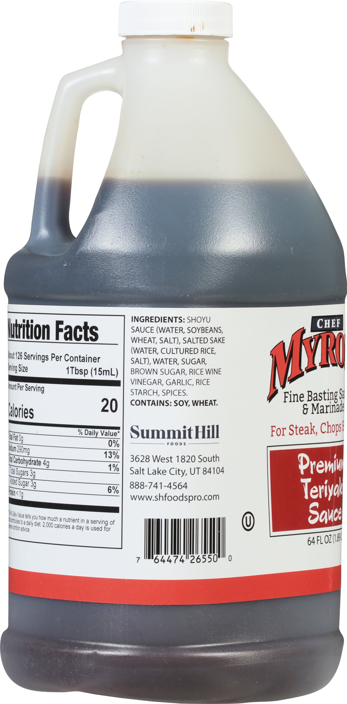 Chef Myron's Teriyaki Sauce 65 Fluid Ounce - 2 Per Case.