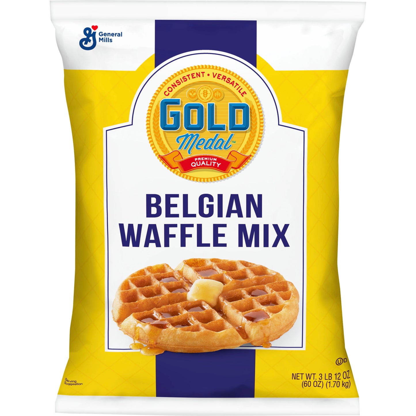 Gold Medal™ Waffle Mix Belgian Waffle 60 Ounce Size - 8 Per Case.