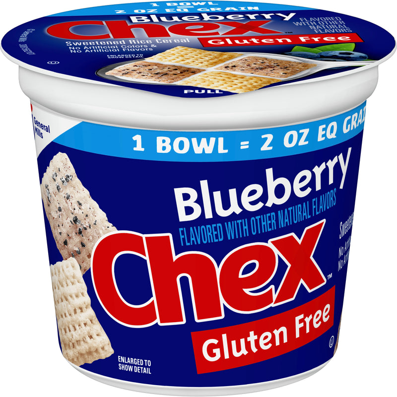 Blueberry Chex Single Serve Cup 2 Ounce Size - 60 Per Case.