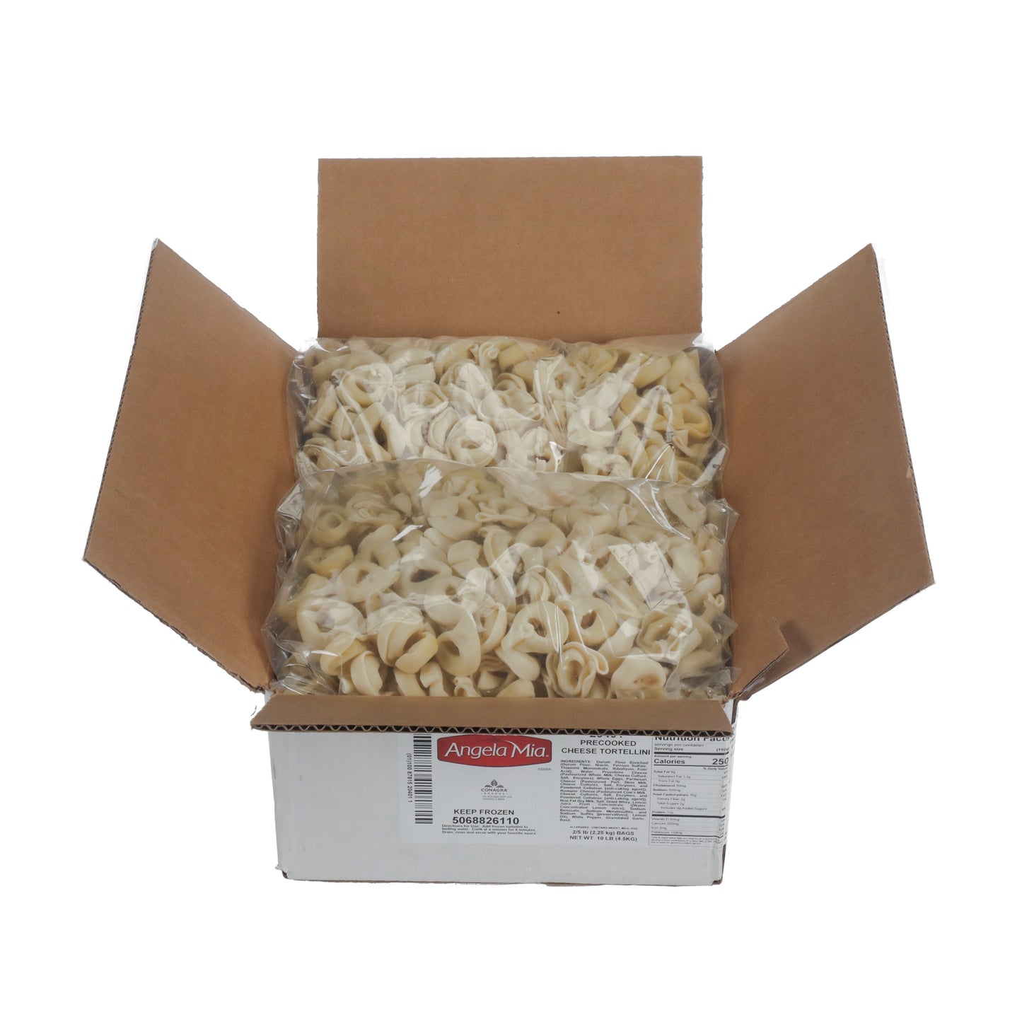 Angela Mia Cheese Tortellini 5 Pound Each - 2 Per Case.