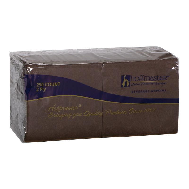 Napkin Beverage Chocolate Ply Fold 250 Each - 4 Per Case.