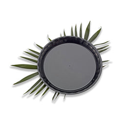 Tray 2" Round Black 25 Each - 1 Per Case.