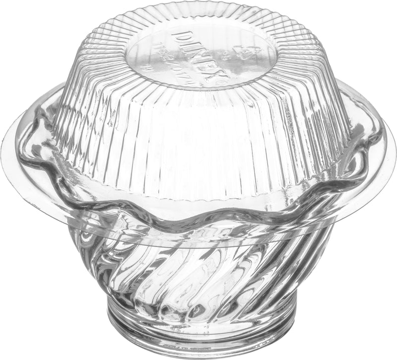 Classic Clear Dome Lid Fits Dxswc Tulip Cup Clear 4.09 In - 1000 Per Case.