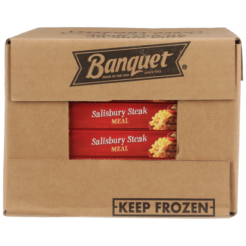 Banquet Classic Salisbury Steak Meal 11.88 Ounce Size - 12 Per Case.