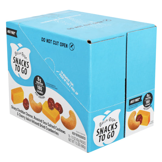 Snacks To Go Cheddar 1.5 Ounce Size - 16 Per Case.