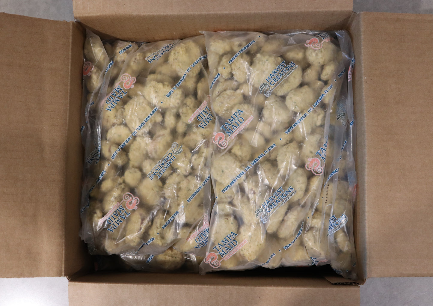 Harvest Creations Dipt'n Dusted Bella Mushrooms 2 Pound Each - 6 Per Case.