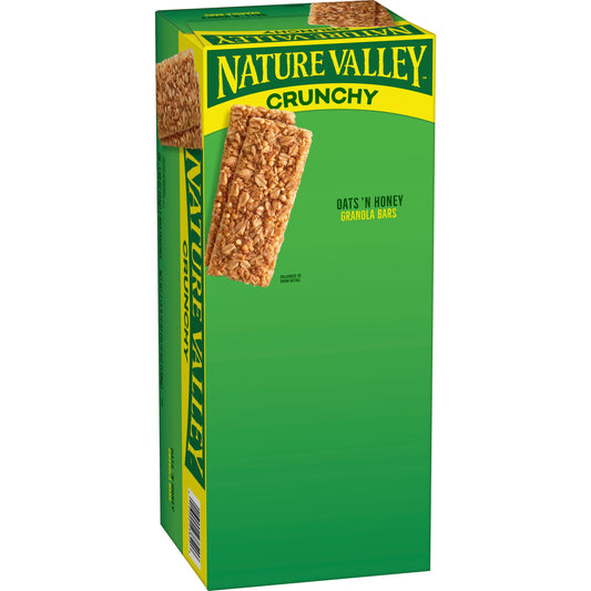 Nature Valley™ Crunchy Granola Bars Oats 'n Honey (Double Bar) 41.72 Ounce Size - 6 Per Case.