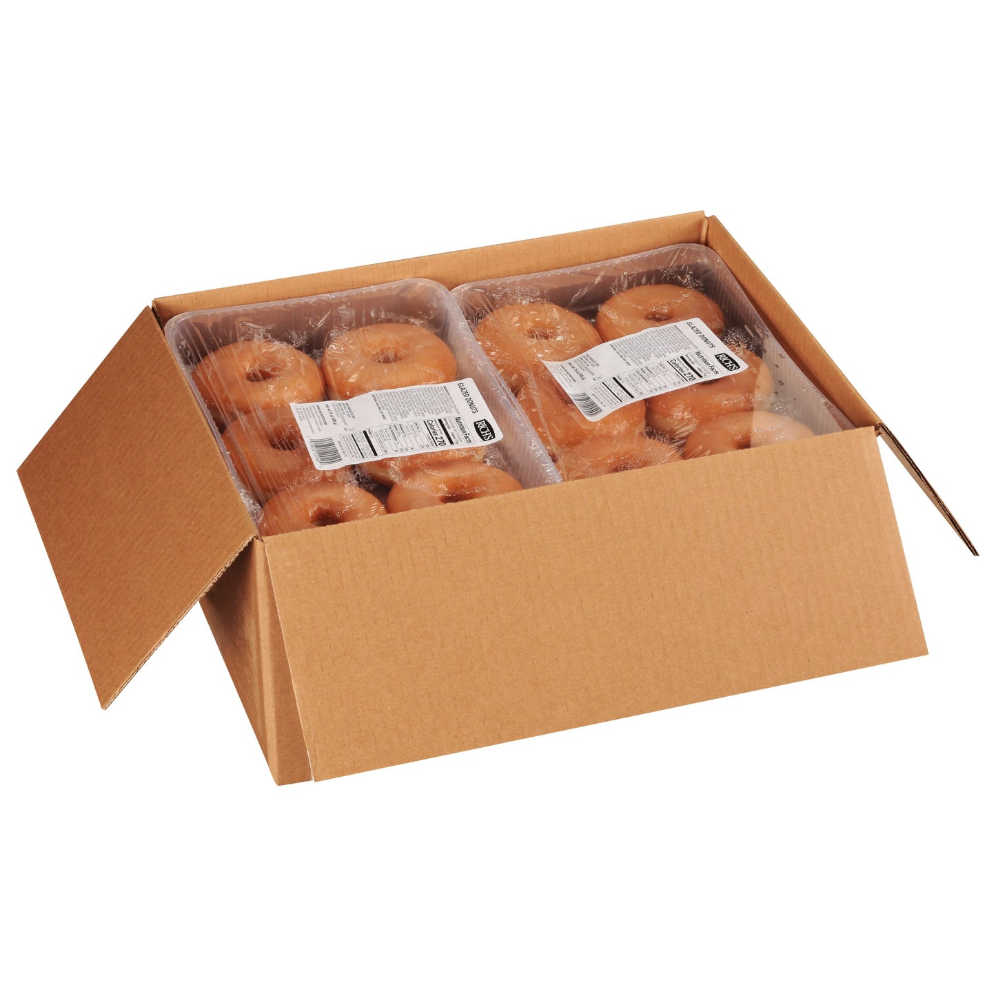 Glazed Yeast Ring Donut Pound 0.938 Pound Each - 8 Per Case.