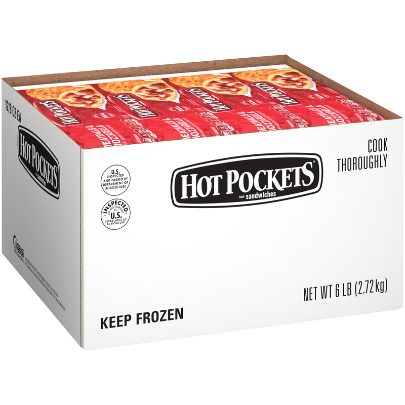 Hot Pockets Meatballs & Mozzarella 8 Ounce Size - 12 Per Case.