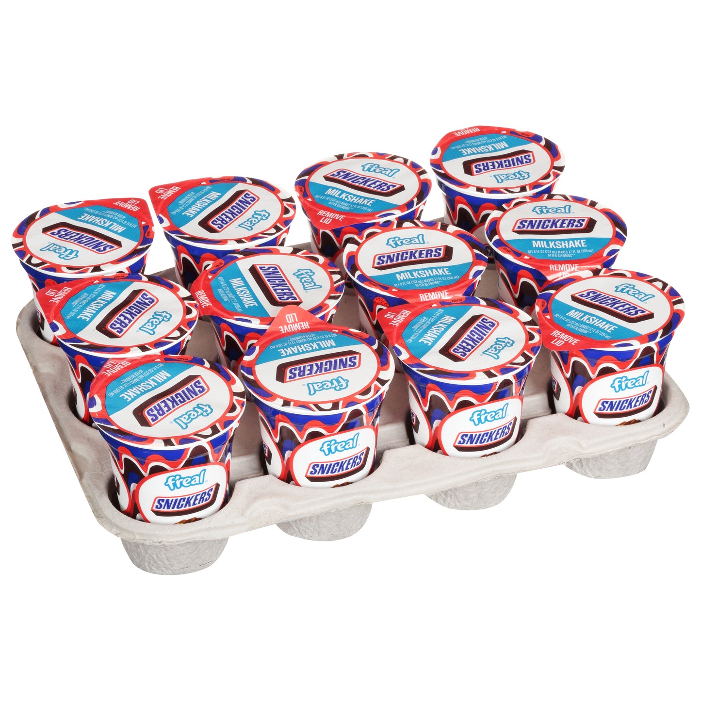 F'real Snickers Milkshake 8 Fluid Ounce - 12 Per Case.