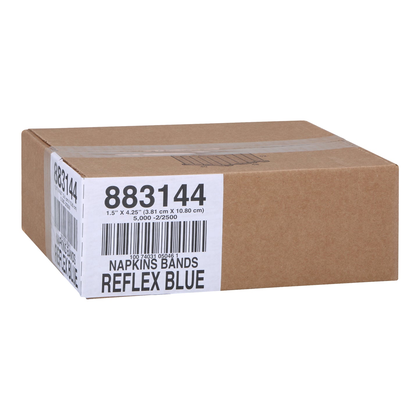 Band Napkin Reflex Blue Paper 2500 Each - 2 Per Case.