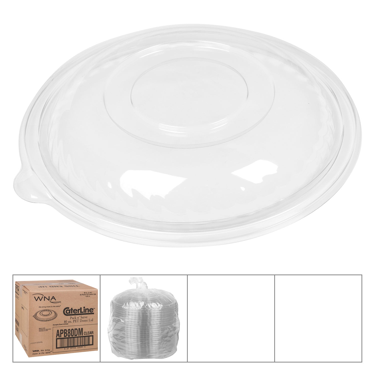 Pet Caterline Dome Lid25 Each - 1 Per Case.