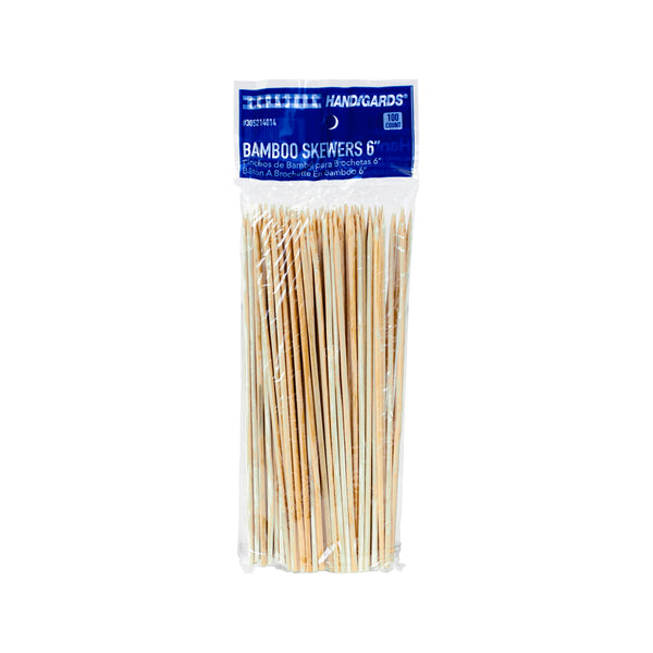 Skewer Bamboo 6" 100 Each - 100 Per Case.