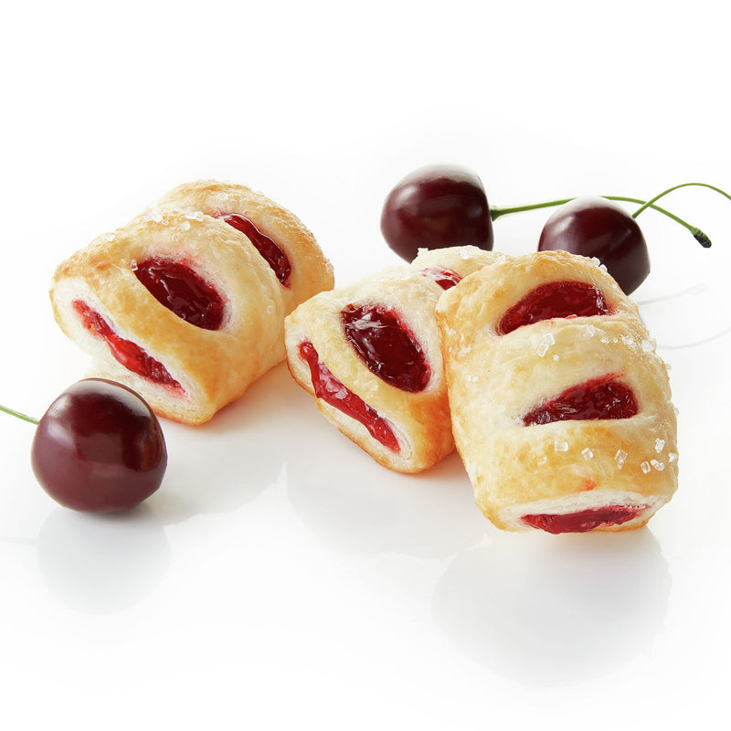 Pillsbury™ Frozen Strudel Bites® Dough Sugared Cherry 16 Pound Each - 1 Per Case.