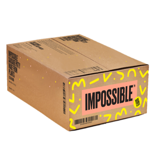 Impossible Burger Sausage Patty 1.6 Ounce Size - 100 Per Case.