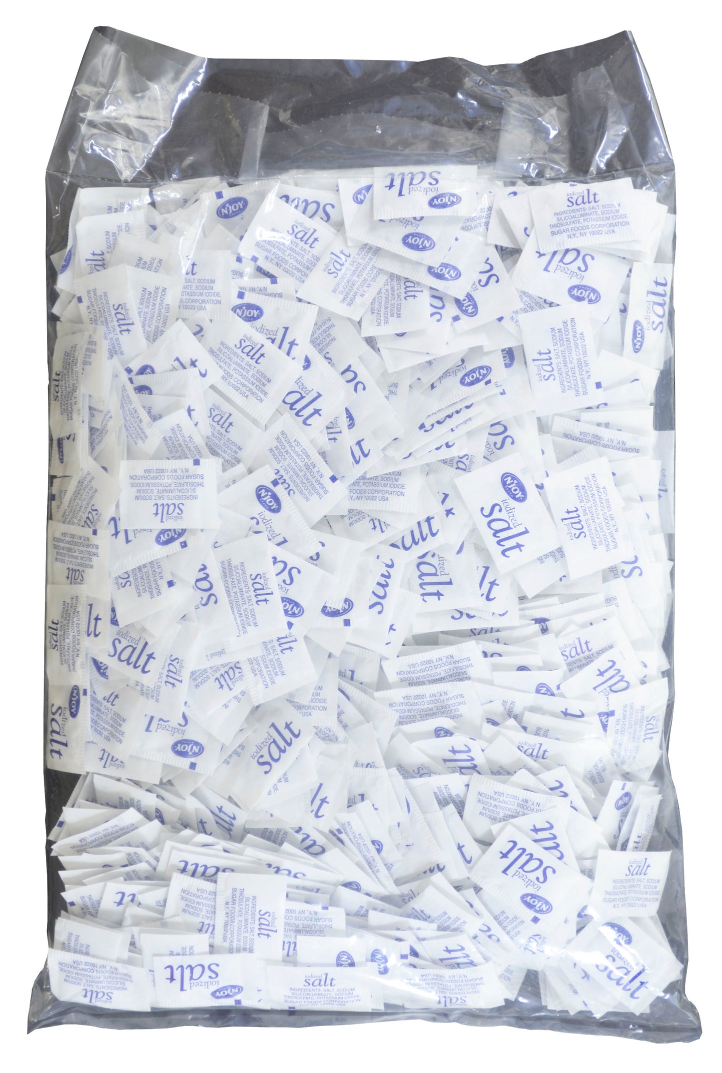 N'joy Salt Packets 0.5 Grams Each - 3000 Per Case.