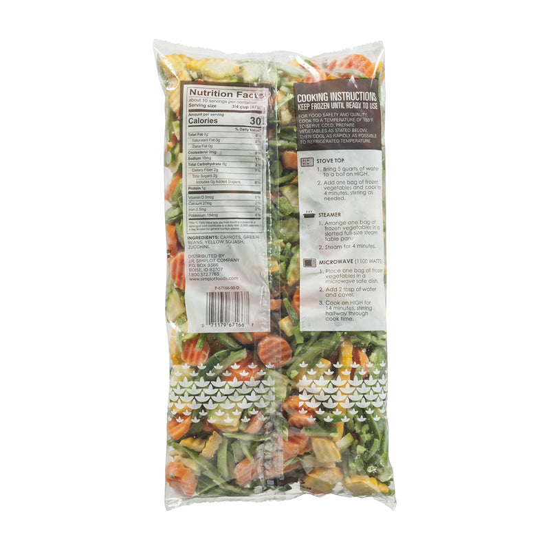 Simplot Simple Goodness Classic Vegetables Meadow Vegetable Blend 2 Pound Each - 12 Per Case.