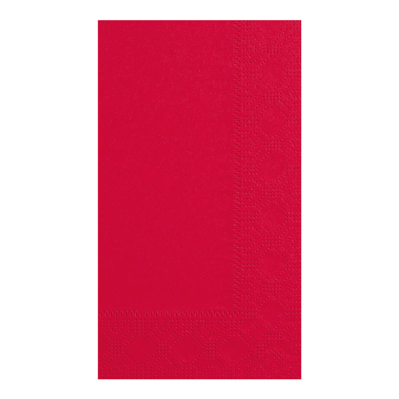 Napkin Dinner Red Ply Fold Paper 125 Each - 8 Per Case.