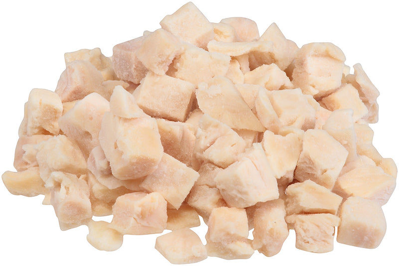 Wayne Farms Fully Cooked 1/2" 1/2" Diced All White Chicken Pieces 5 Pound Each - 2 Per Case.