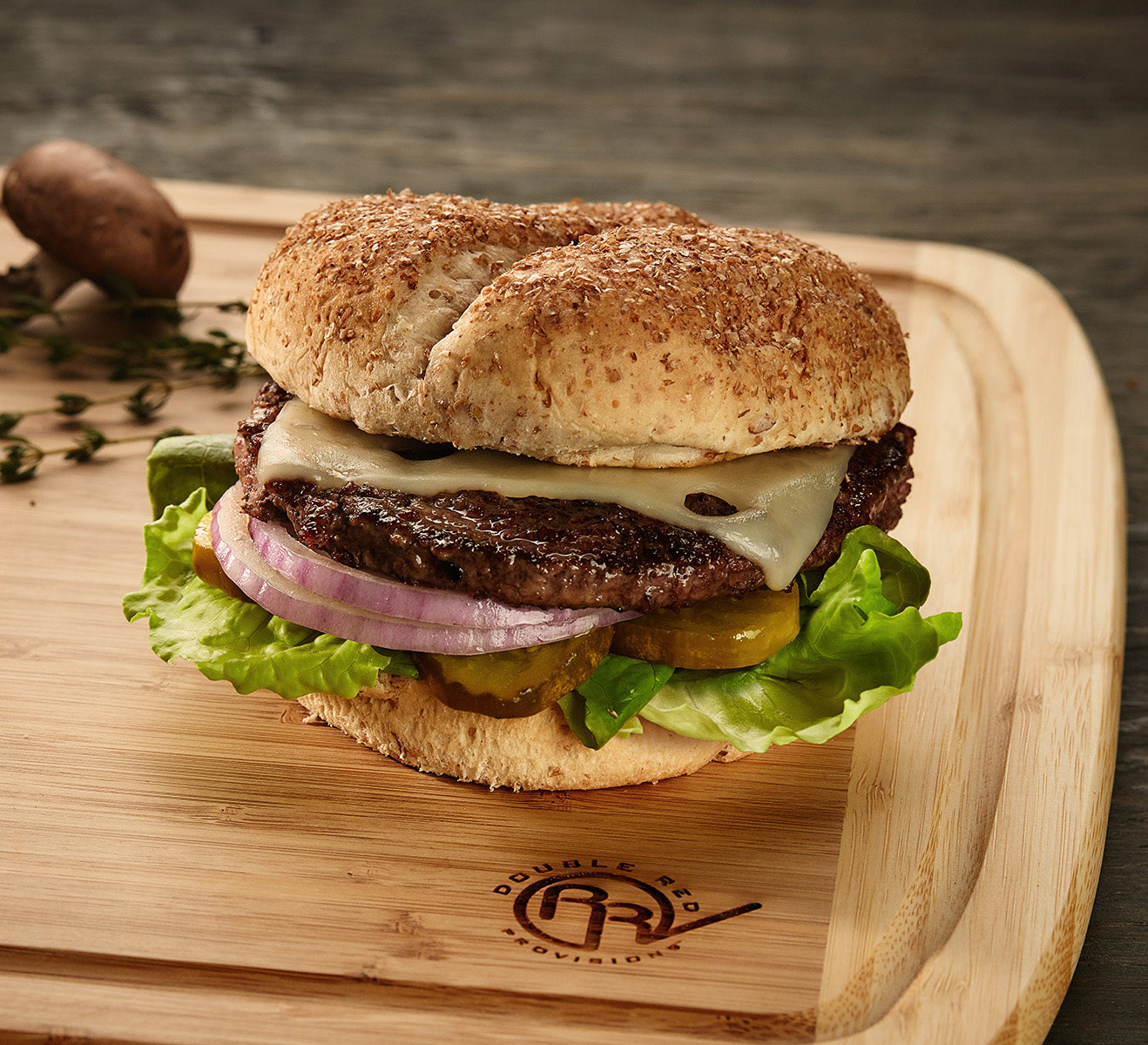 Double Red Provisions Ground Beef Patty 5.33 Ounce Size - 30 Per Case.