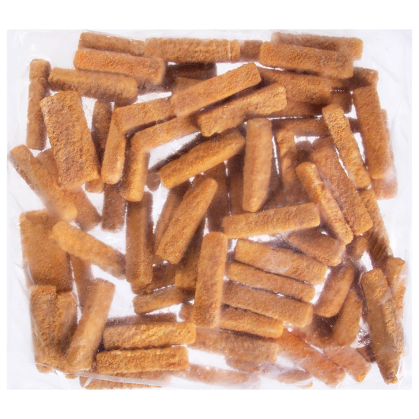 Whole Grain Breaded Pollock Fish Sticks Oven Ready 10 Pound Each - 1 Per Case.