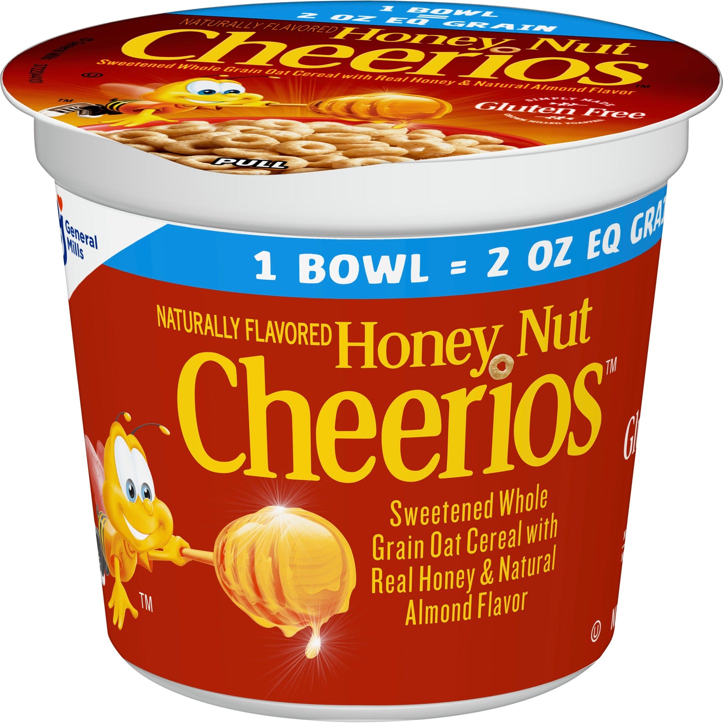 Honey Nut Cheerios™ Cereal Single Serve K Eq Grain 2 Ounce Size - 60 Per Case.