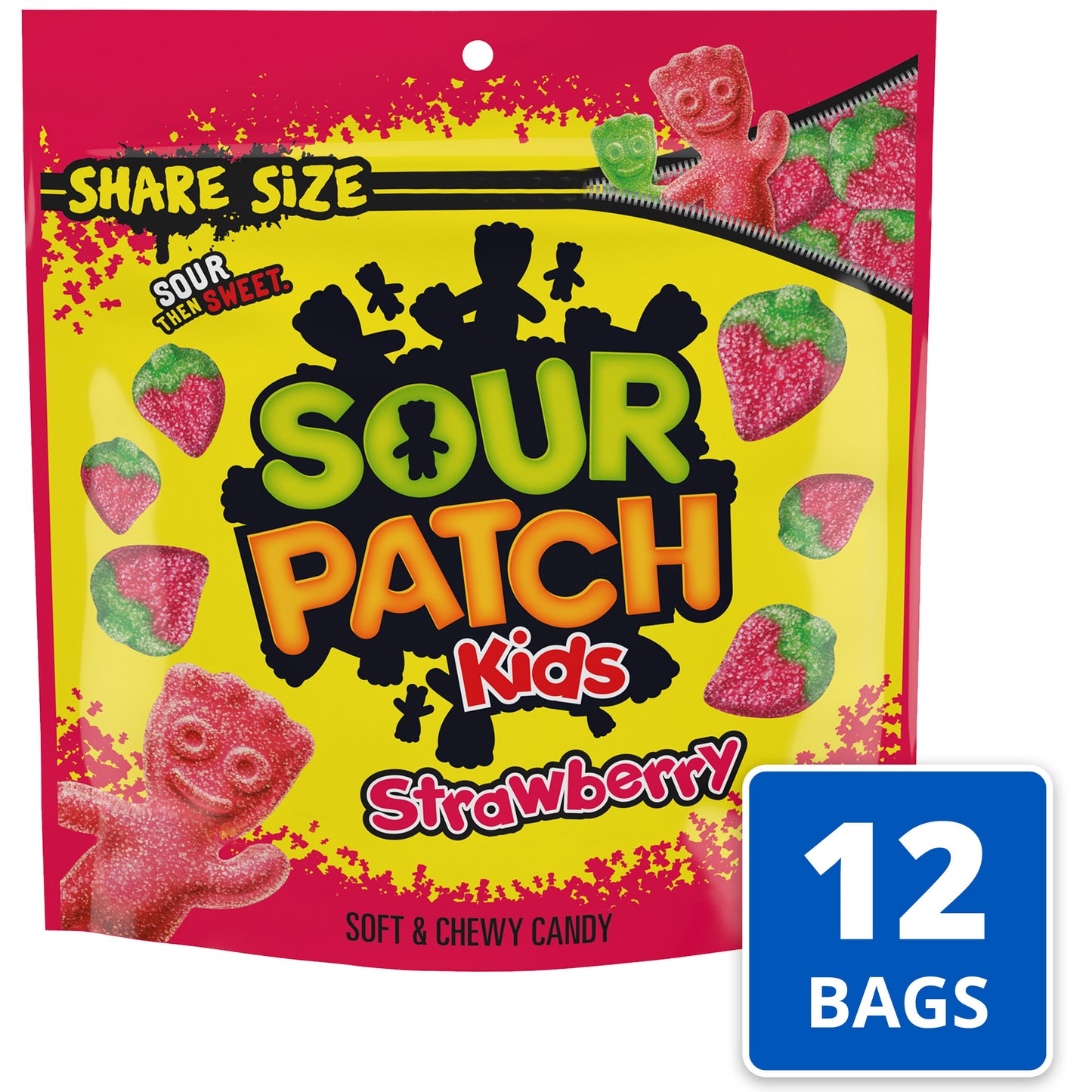 Sour Patch Strawberry Bag 12 Ounce Size - 12 Per Case.