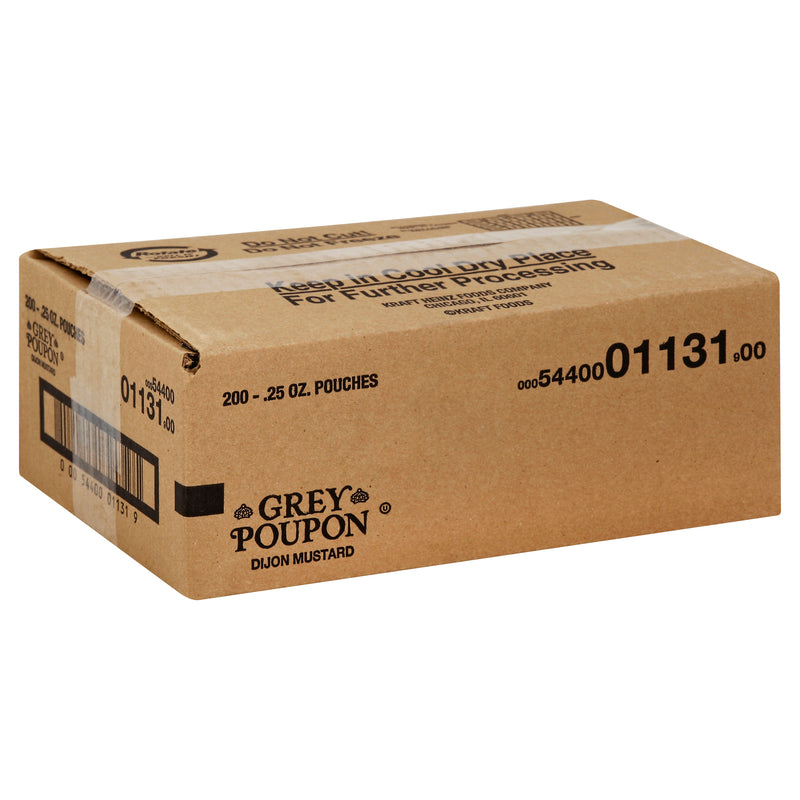 GREY POUPON Single Serve Dijon Mustard 0.25 Ounce Packets 200 Per Case