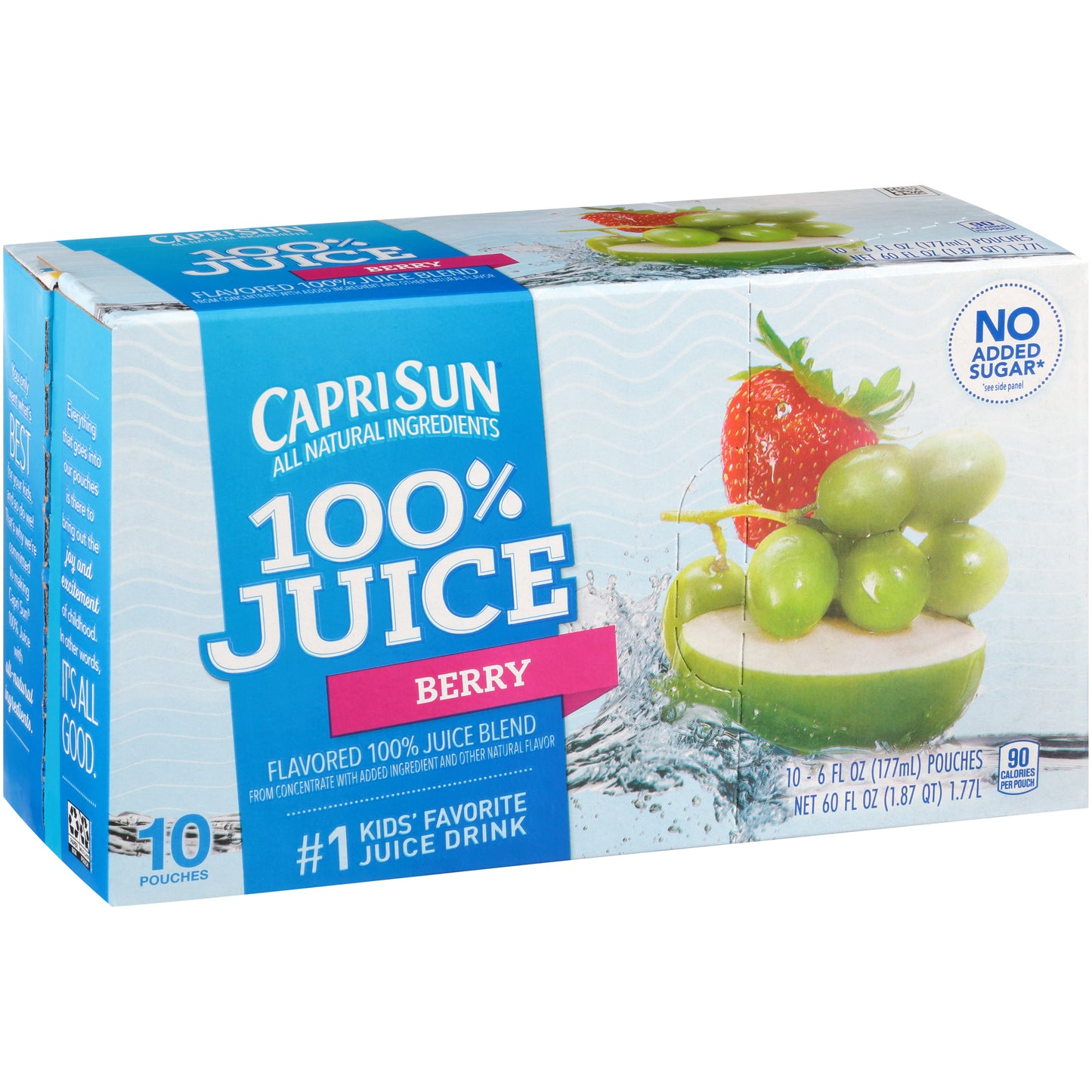 CAPRI SUN 100% Juice Berry Pouch 6 Ounce Pouches 40