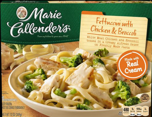 Marie Callender's Fettuccini With Chicken And Broccoli 13 Ounce Size - 8 Per Case.