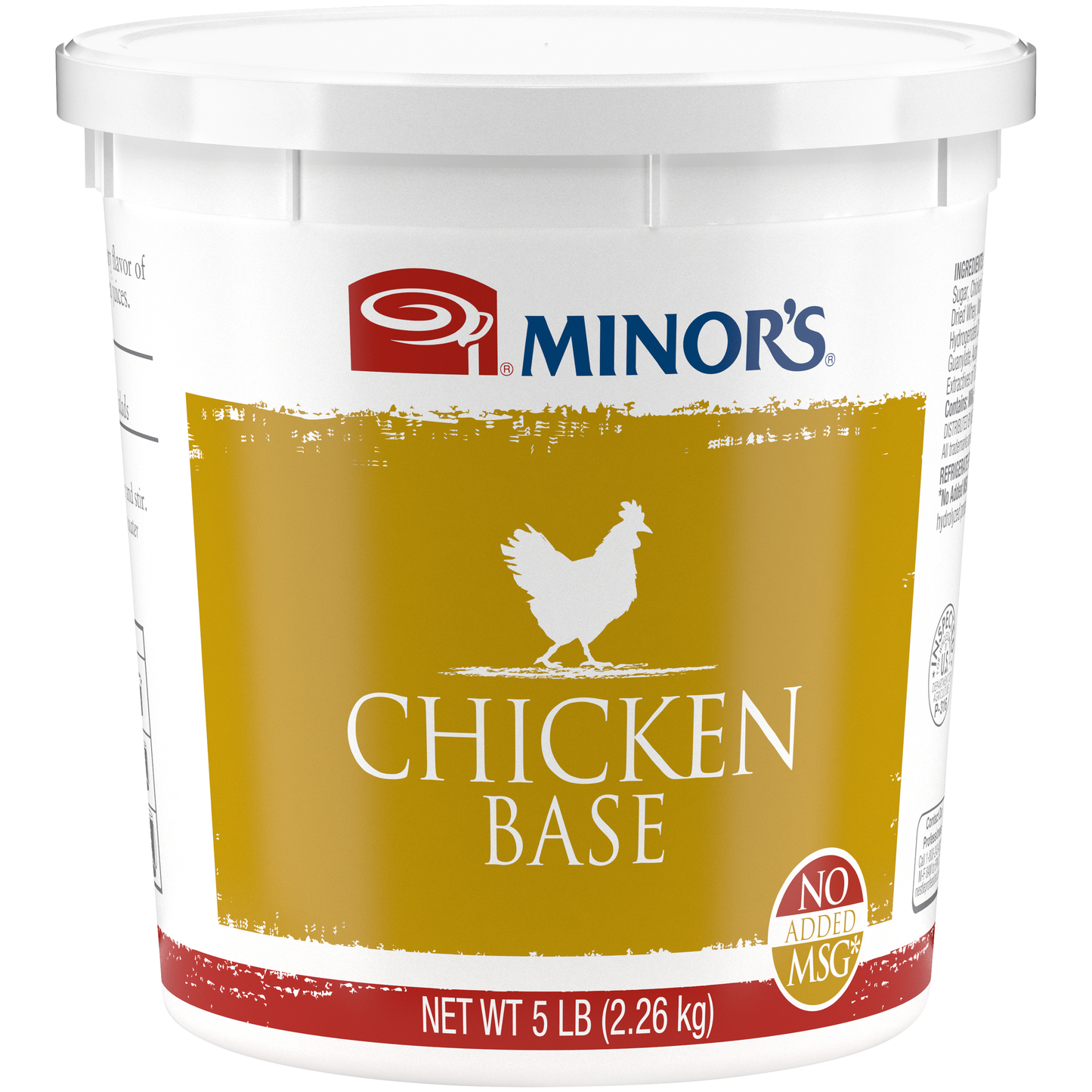 Minor's No Msg Added Chicken Base, 5 Pounds, 4 per case