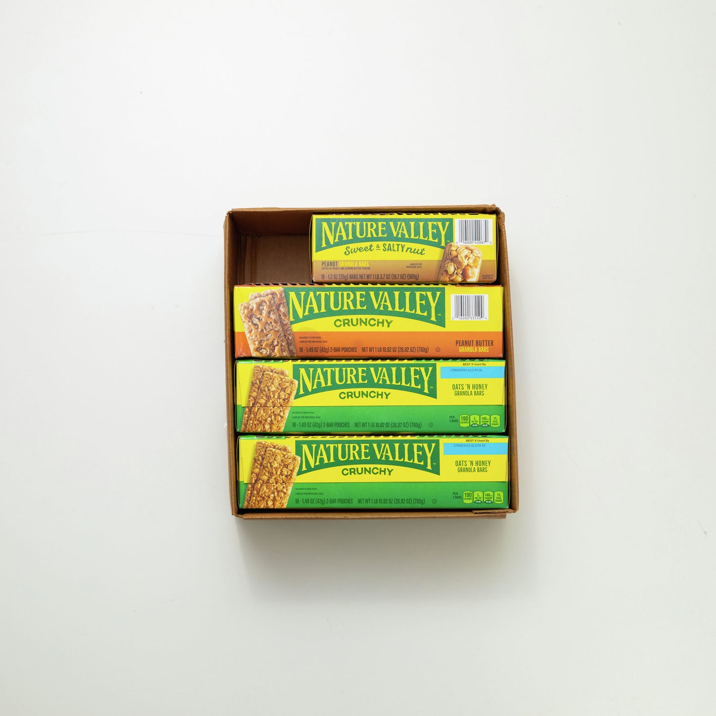 Nature Valley™ Granola Bars Variety Core Flavors) 25.04 Ounce Size - 4 Per Case.