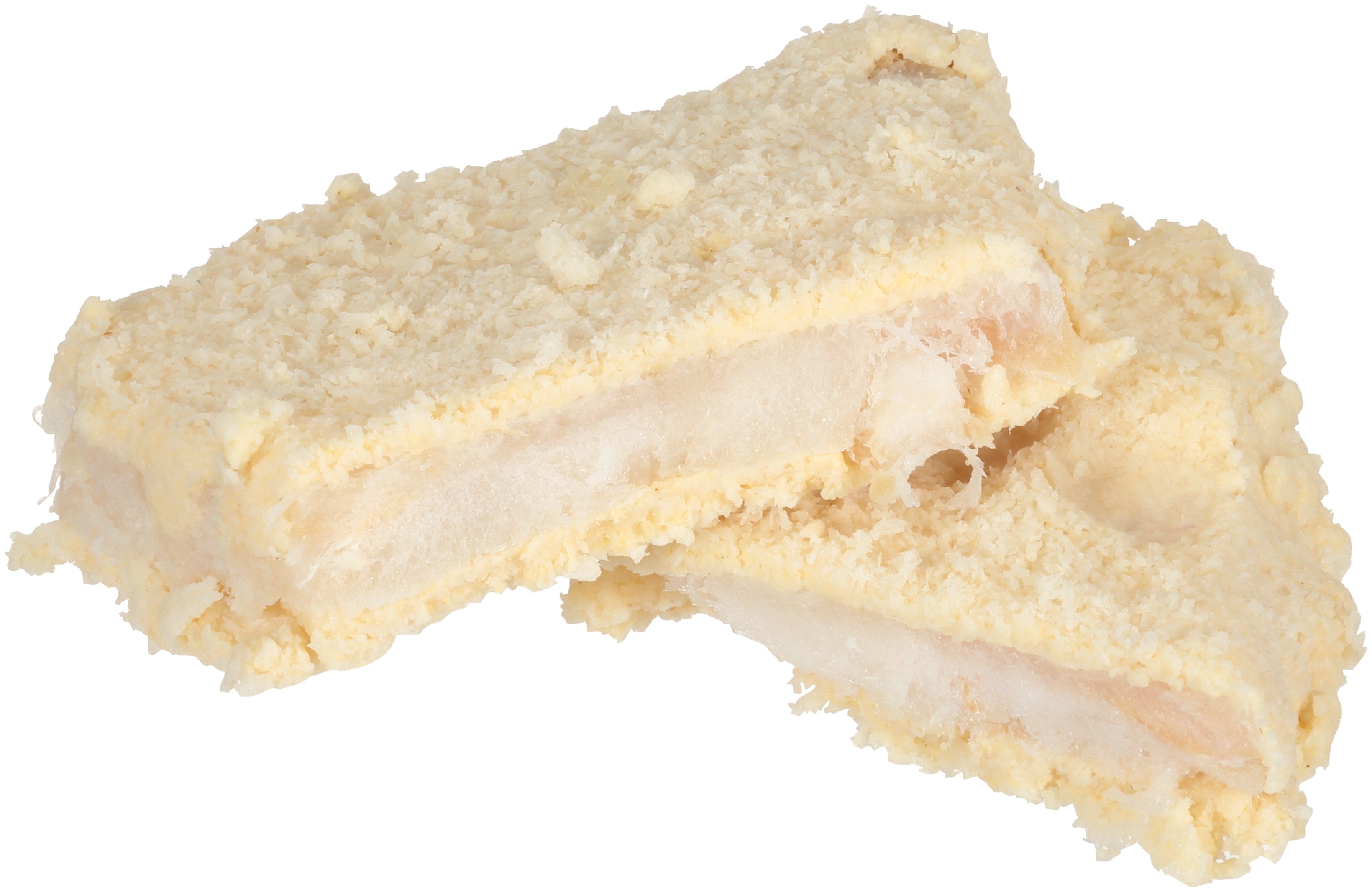 Crunchy Panko Raw Breaded Cod Wedge Portions 10 Pound Each - 1 Per Case.