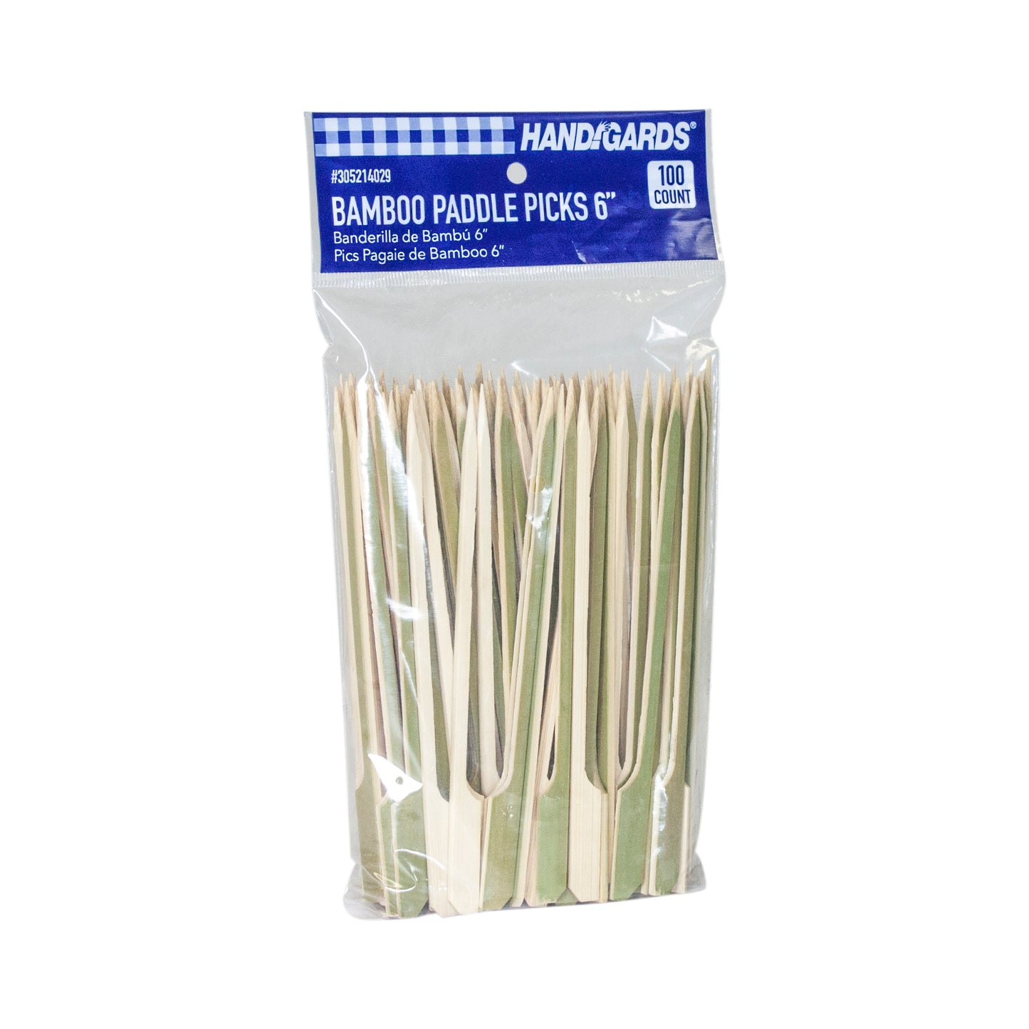 Paddle Pick Bamboo 6" 100 Each - 10 Per Case.