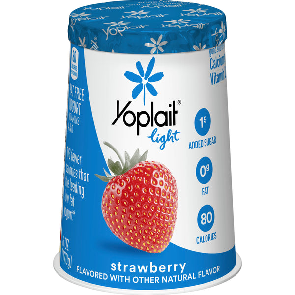 Yoplait® Light Yogurt Single Serve Cup Strawberry 6 Ounce Size - 12 Per Case.