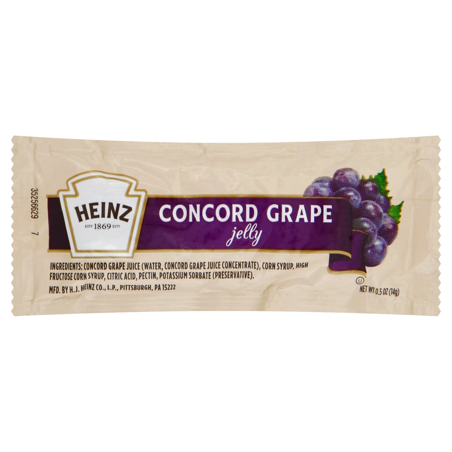 HEINZ Single Serve Grape Jelly 0.5 Ounce Packets 200 Per Case