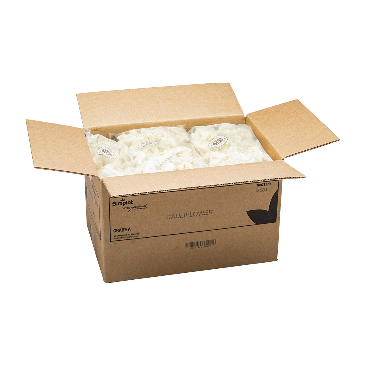 Simplot Simple Goodness Classic Vegetables Cauliflower IQF 2 Pound Each - 12 Per Case.