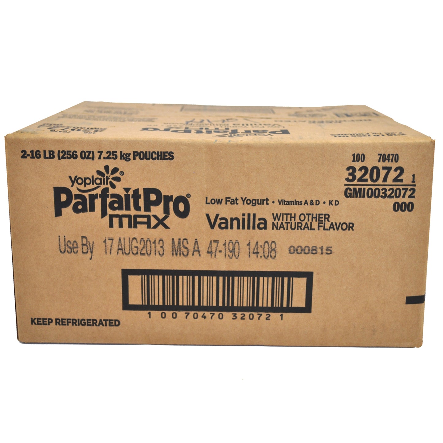 Yoplait Parfaitpro® Max Yogurt Bulk Low Fat Vanilla 16 Pound Each - 2 Per Case.