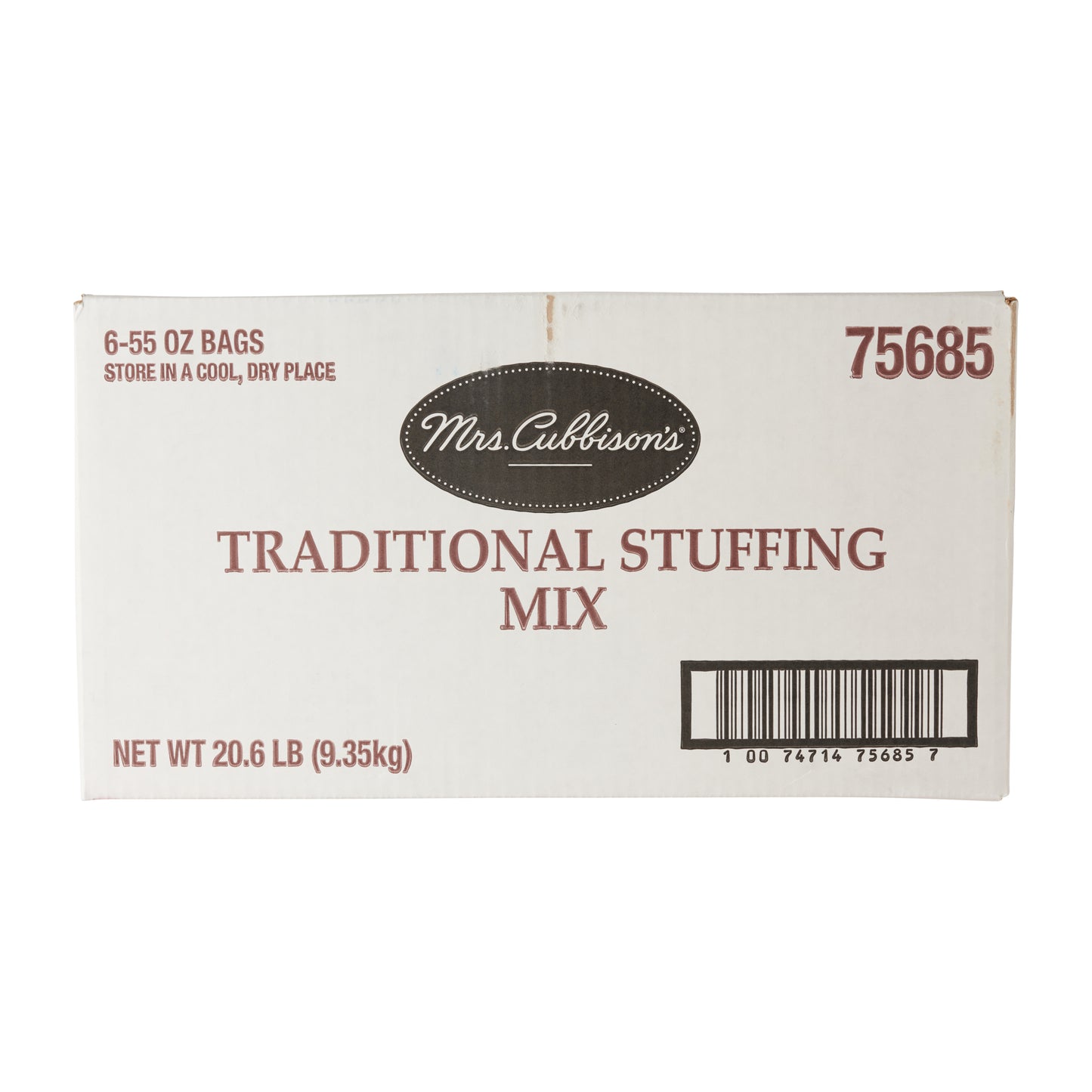 Mrs Cubbison's Stuffing Traditional Seasoned 55 Ounce Size - 6 Per Case.