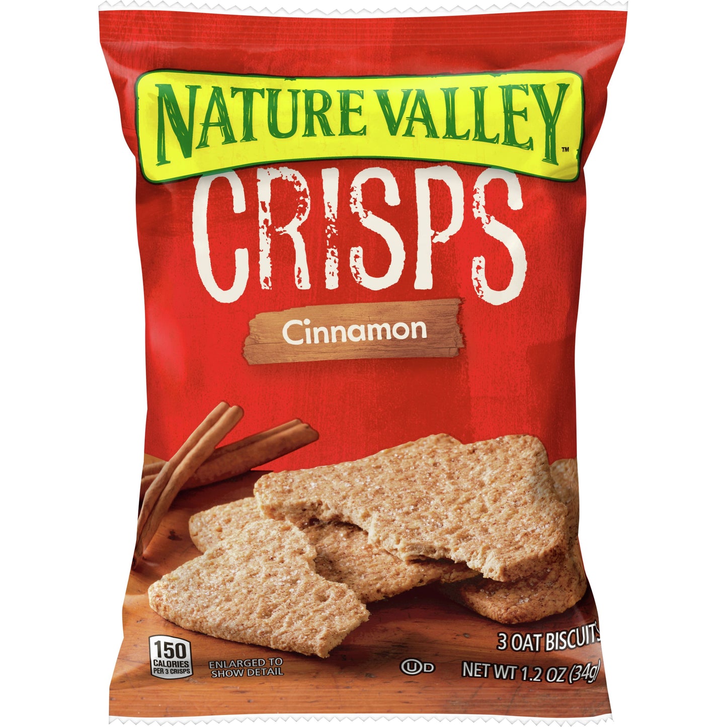 Nature Valley™ Crisps Snack Cinnamon 1.2 Ounce Size - 120 Per Case.