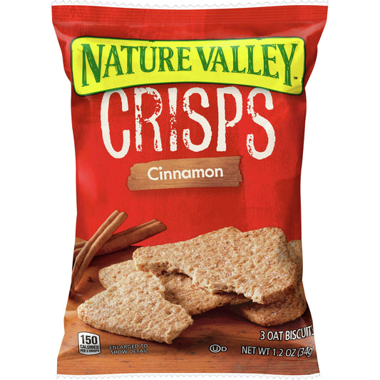 Nature Valley™ Crisps Snack Cinnamon 1.2 Ounce Size - 120 Per Case.