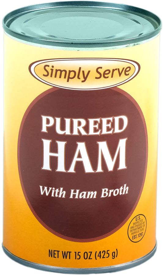 Pureed Ham With Ham Broth 15 Ounce Size - 12 Per Case.